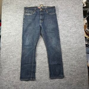 Denizen by Levi's 232 Slim Straight Fit Jeans Men's Blue Denim Stretch 37X29.5